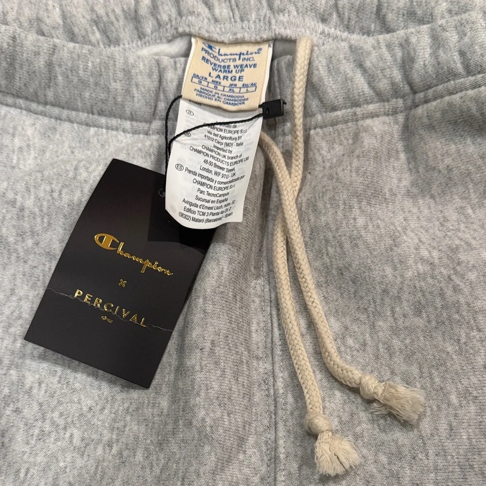 Champion Heather Gray Joggers with Logo - Picture 2 of 5